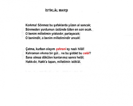İstiklal marşı
